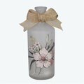Youngs Glass Bottle with Painted Design LED Light 21820